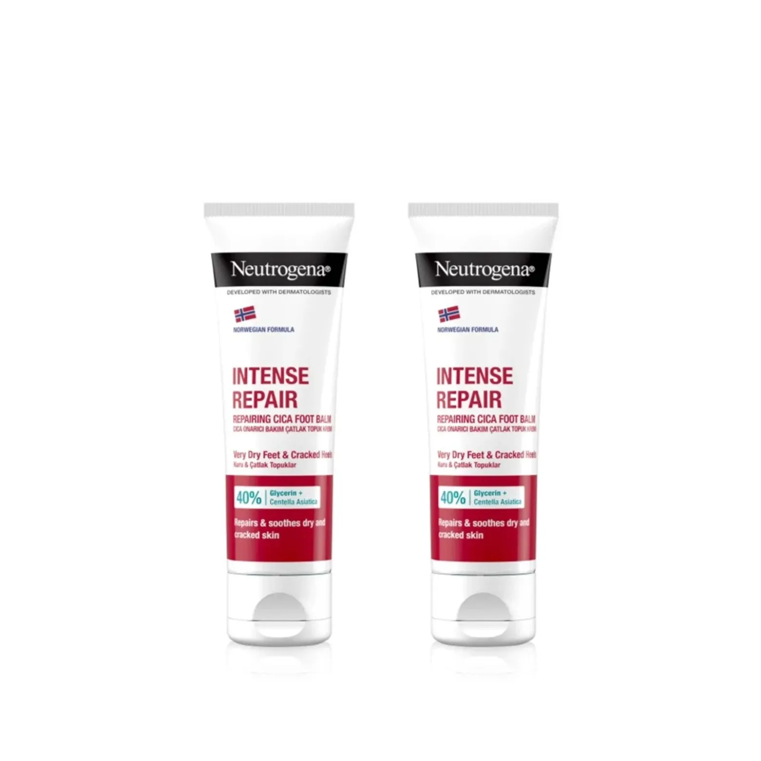 Neutrogena Cracked Heel Foot Cream Intense Repair 50ml x2 (2x1.69 fl oz)