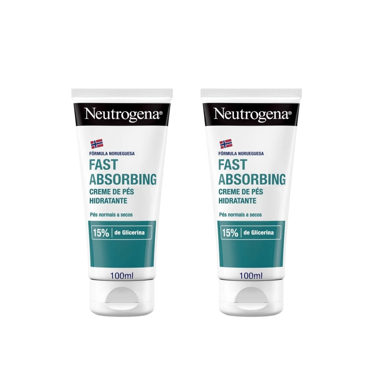 Neutrogena Feet Cream Fast Absorbing 100ml x2 (2x3.38fl oz)