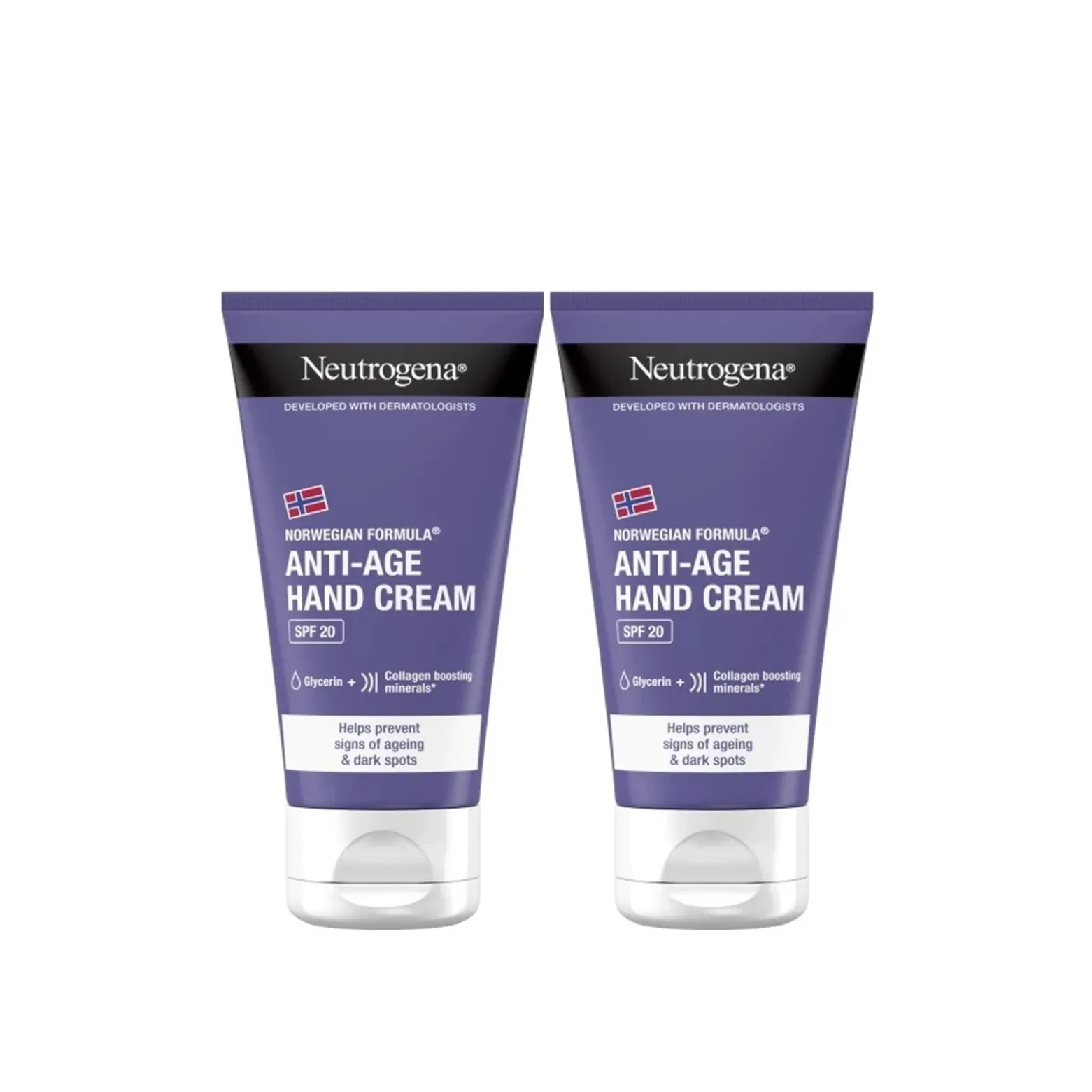 Neutrogena Visibly Renew Anti-Aging Hand Cream SPF20 75ml x2 (2.54fl oz x2)
