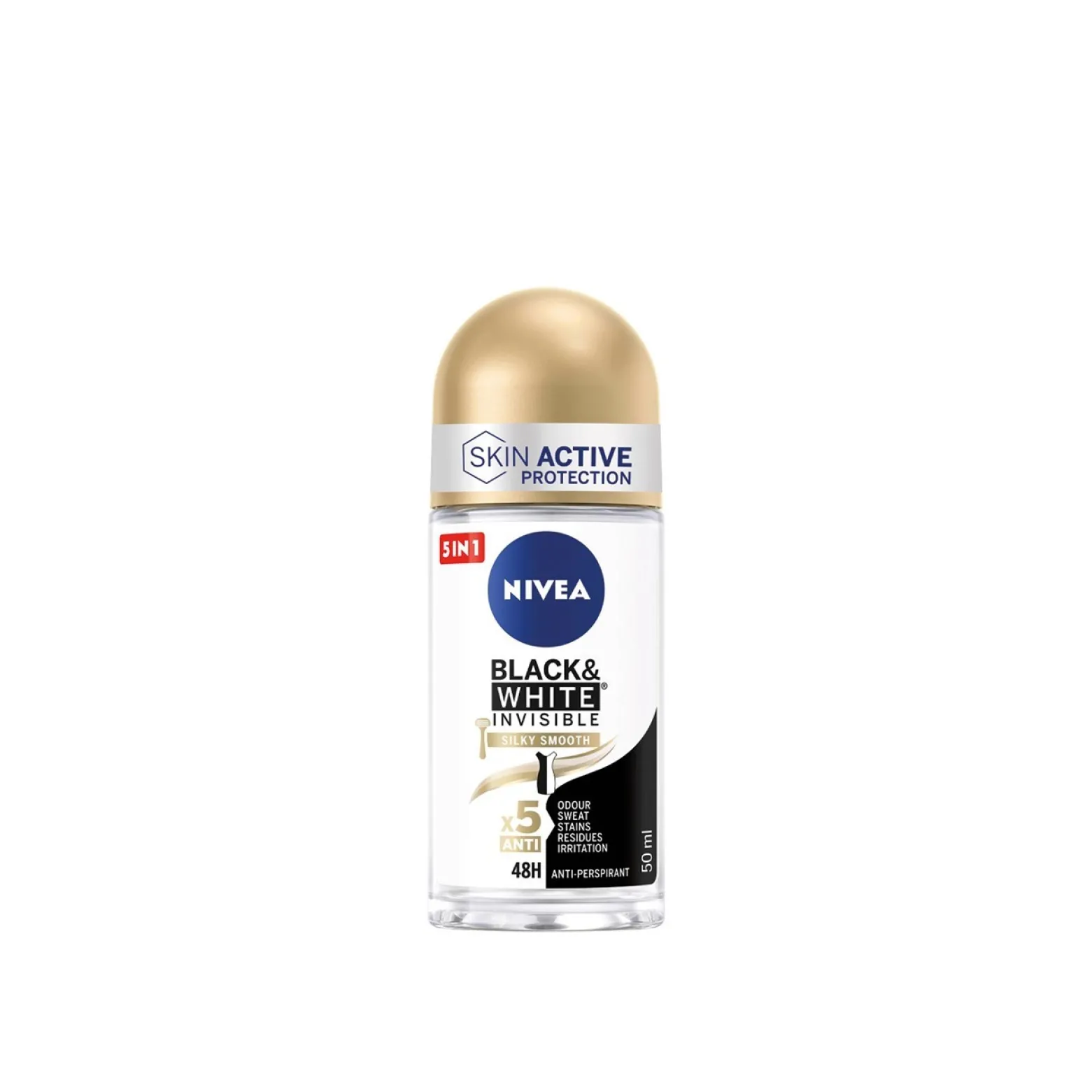 Nivea Black & White Invisible Silky Smooth Roll-On 50ml (1.69fl oz)