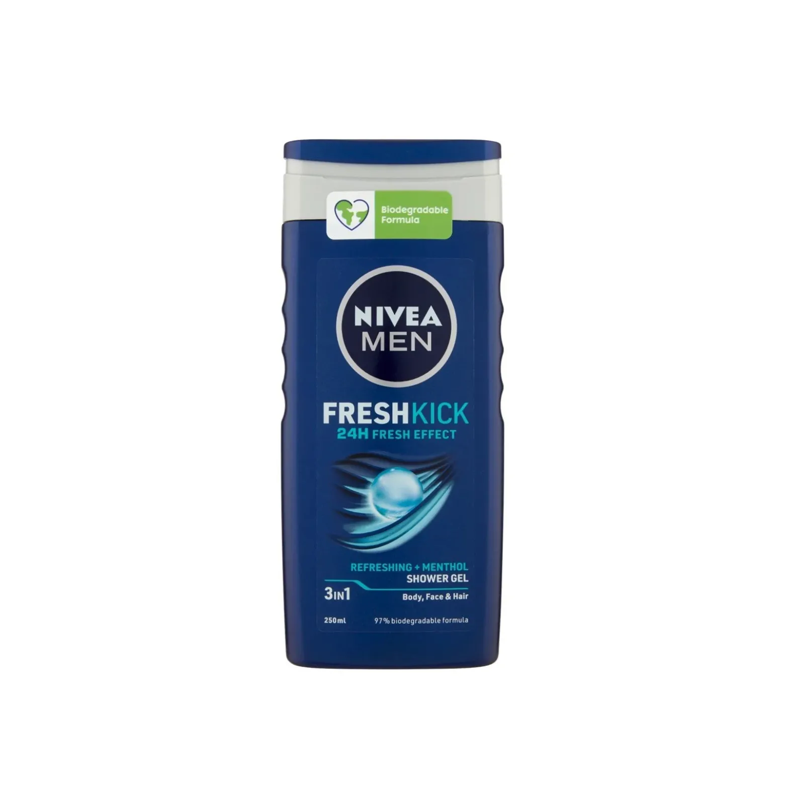 Nivea Men Fresh Kick Shower Gel 250ml (8.45fl oz)