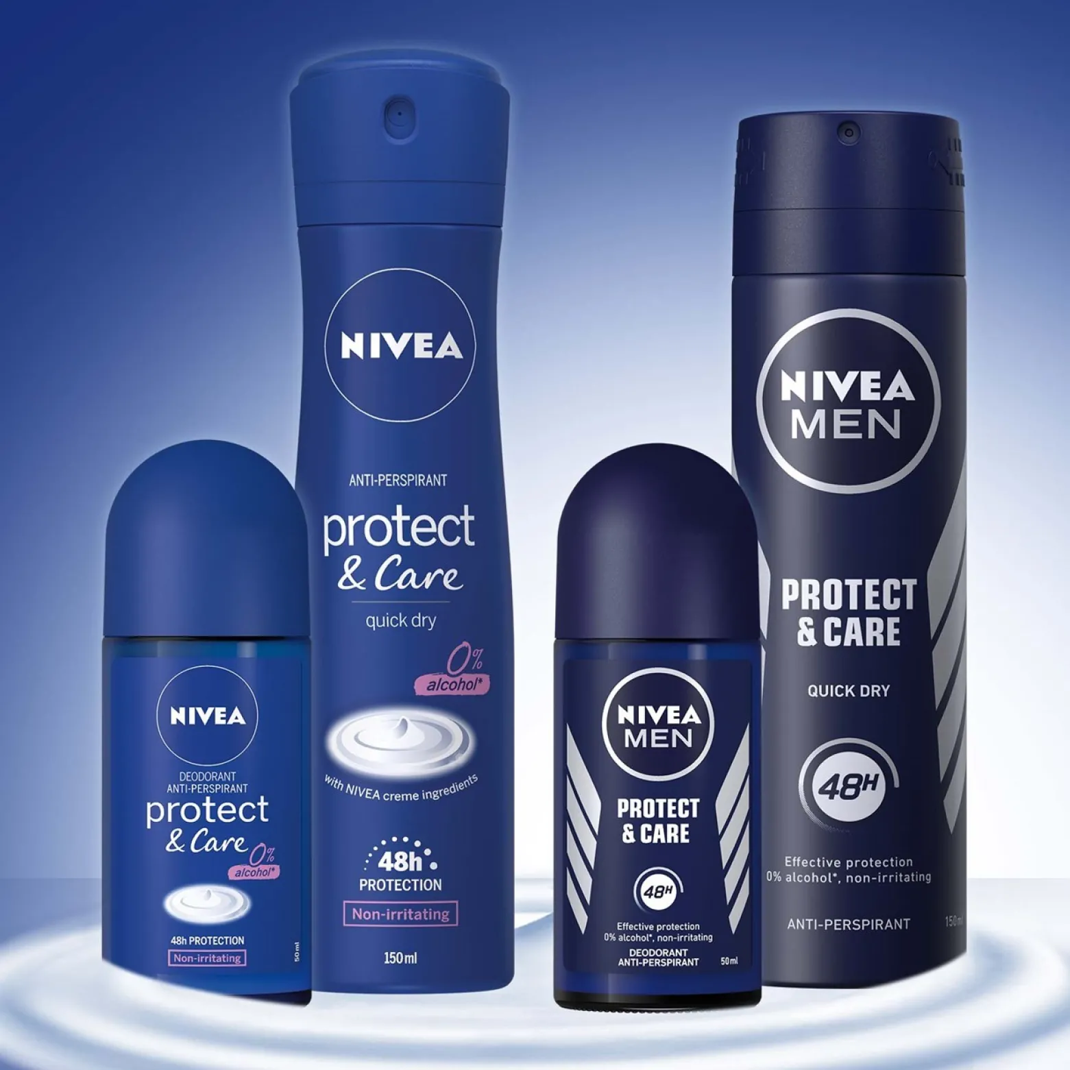 Nivea Men Protect & Care 48h Deodorant Anti-Perspirant Roll-On 50ml (1.69fl oz)