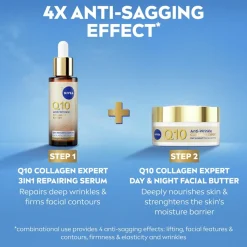 Nivea Q10 Collagen Expert Anti-Wrinkle 3-in-1 Repairing Serum 30ml (1floz)