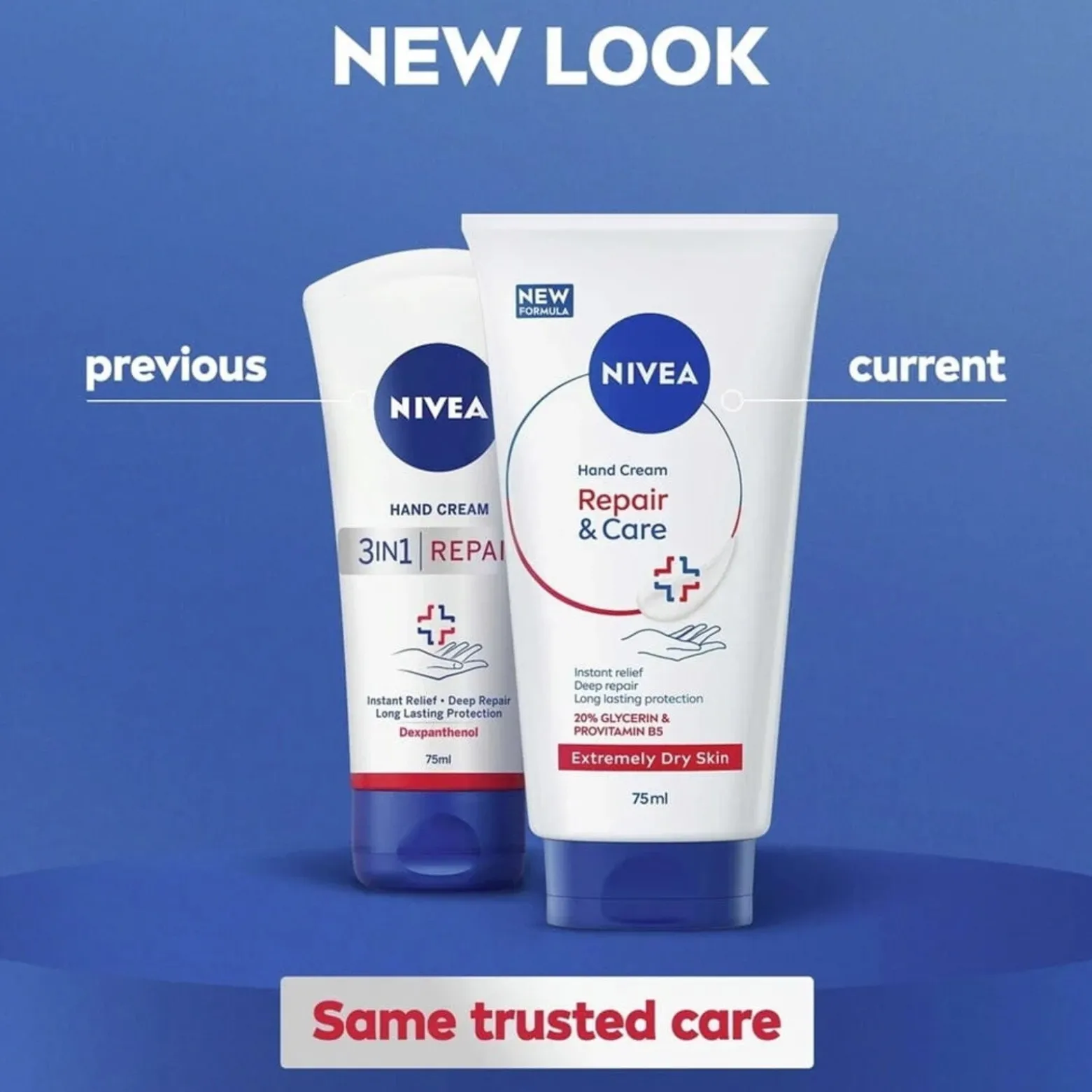 Nivea Repair & Care Hand Cream 75ml (2.53floz)