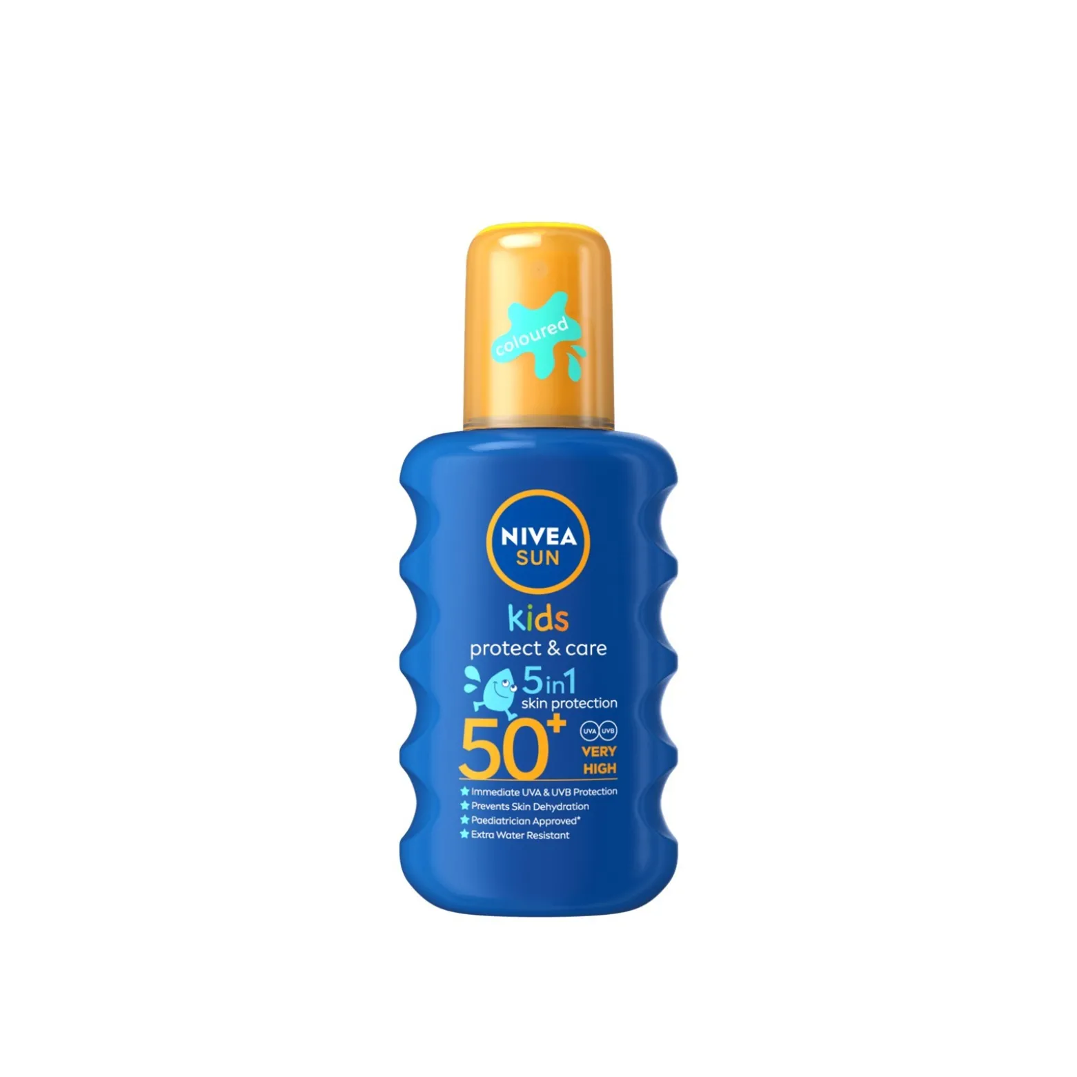 Nivea Sun Kids Protect & Care 5-In-1 Coloured Spray SPF50+ 200ml (6.76 fl oz)
