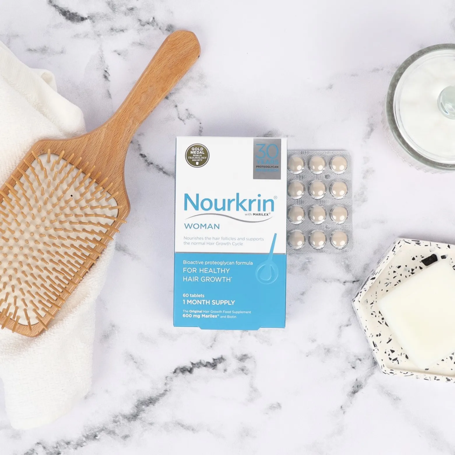 Nourkrin Woman Hair Growth Tablets Anti-Hair Loss x60