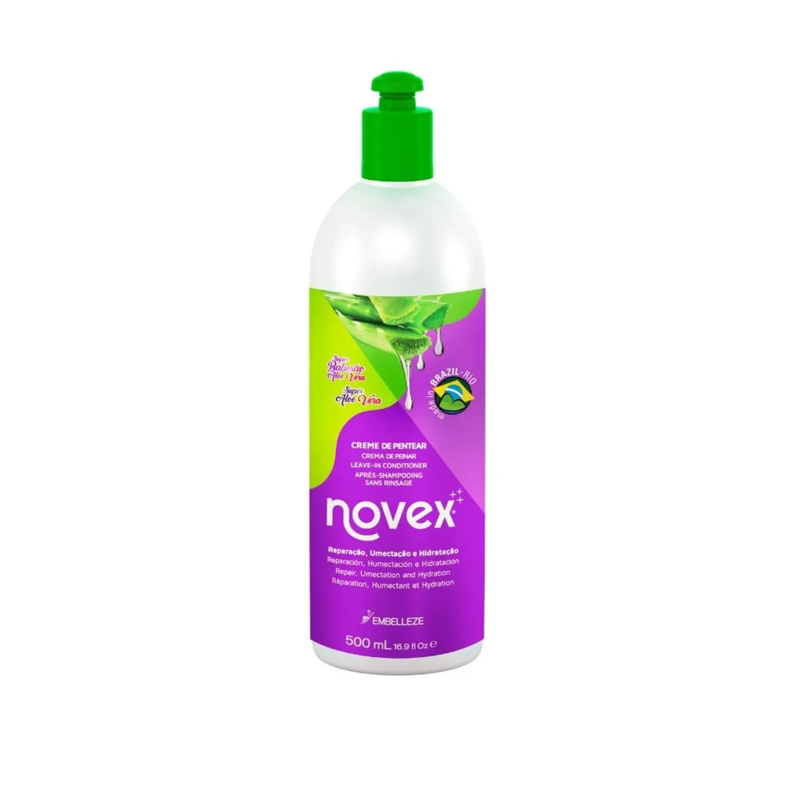 Novex Super Babosão Aloe Vera Leave-in Conditioner 500ml (16.9floz)