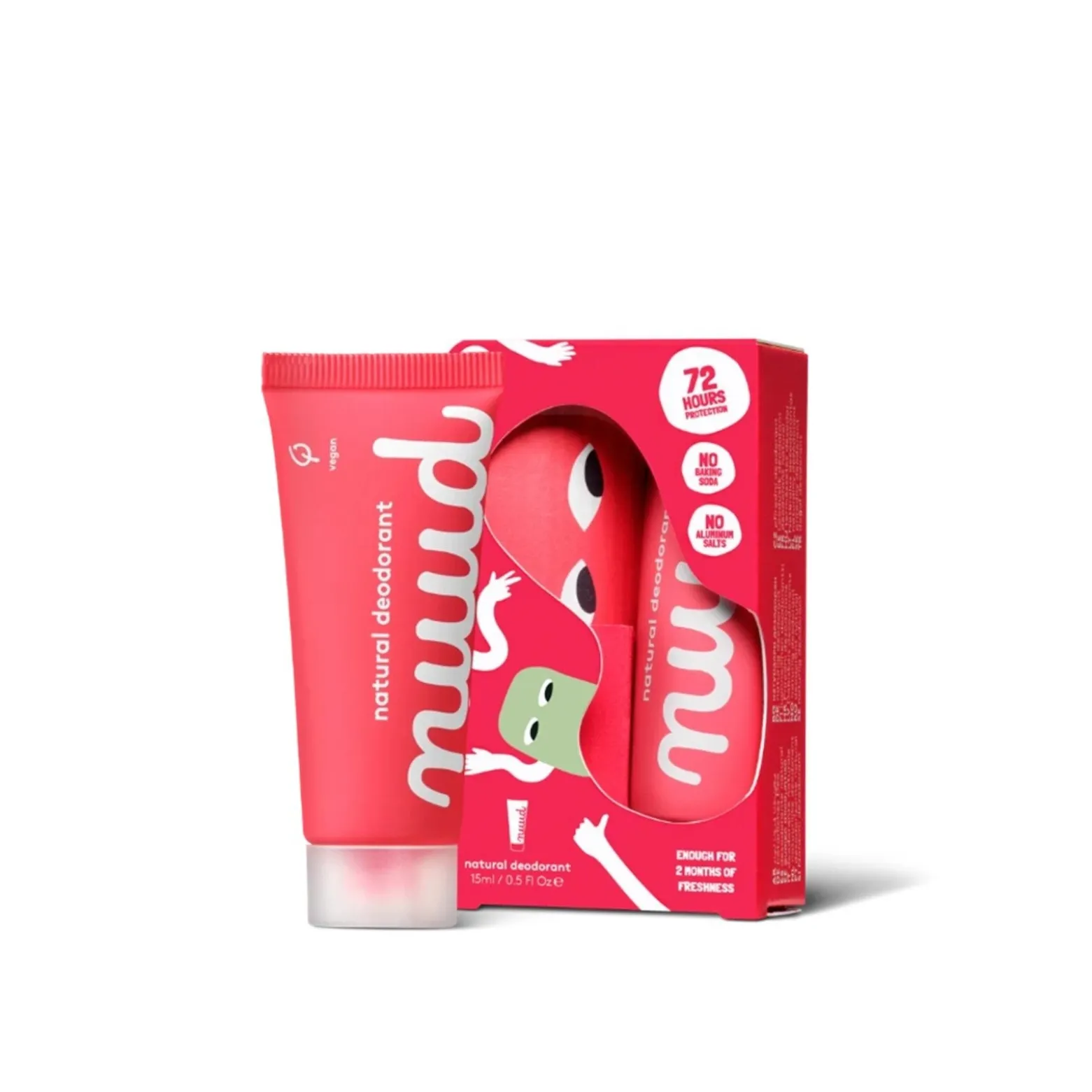 nuud Cream Deodorant Starter Pack 15ml (0.5floz)