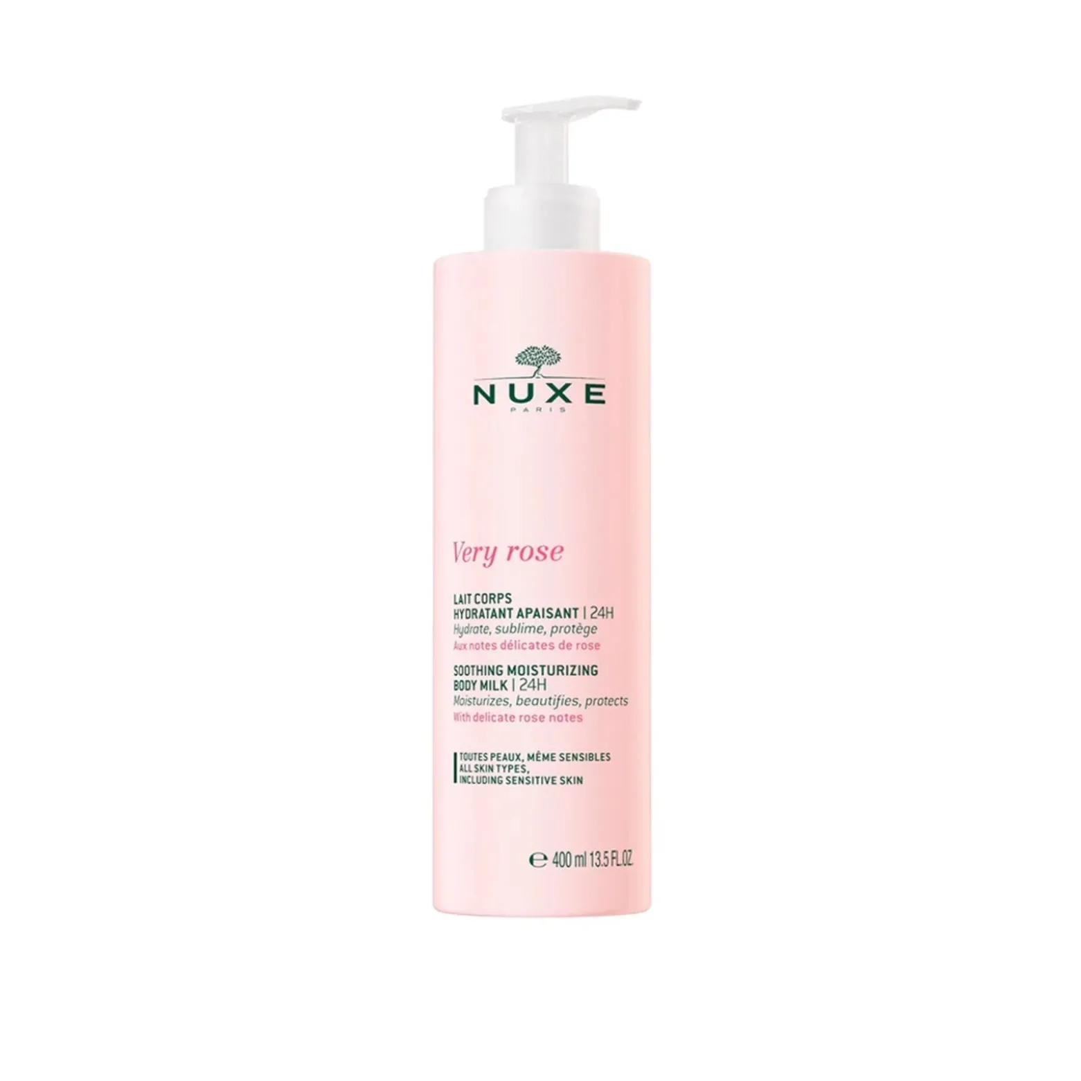 NUXE Very Rose Soothing Moisturizing Body Milk 400ml (13.5floz)