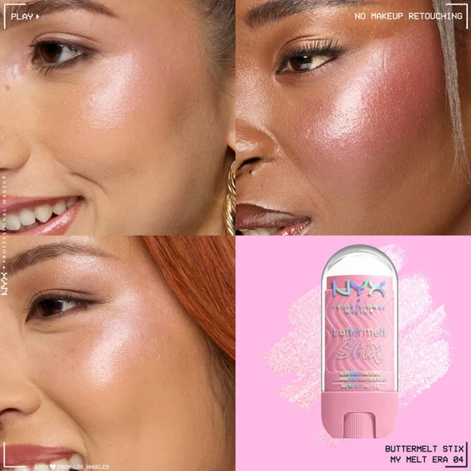 NYX Pro Makeup Buttermelt Stix Glow Boosting Stick 04 My Melt Era 5g (0.17oz)