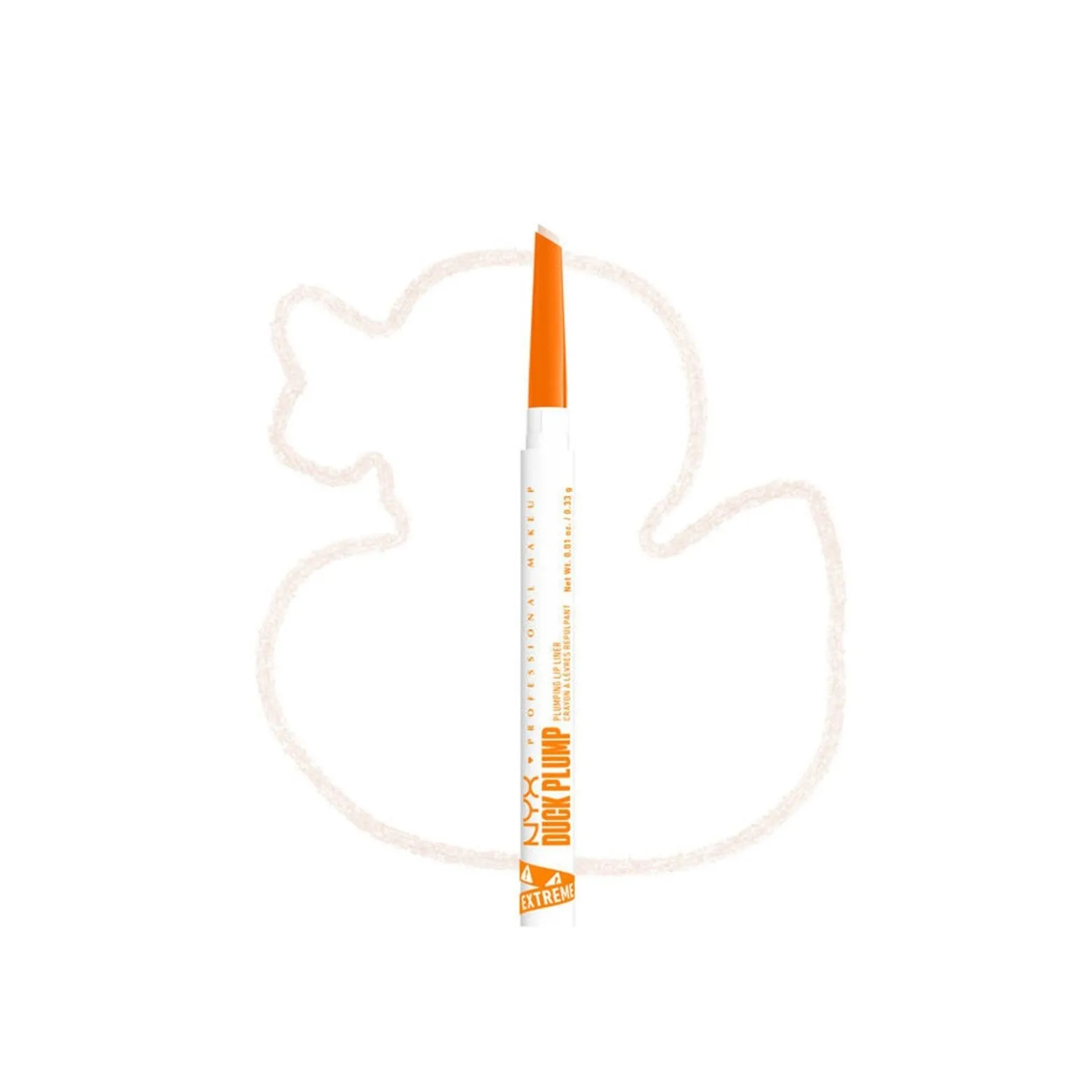 NYX Pro Makeup Duck Plump Plumping Lip Liner 01 Ducking Clear 0.33g (0.01oz)