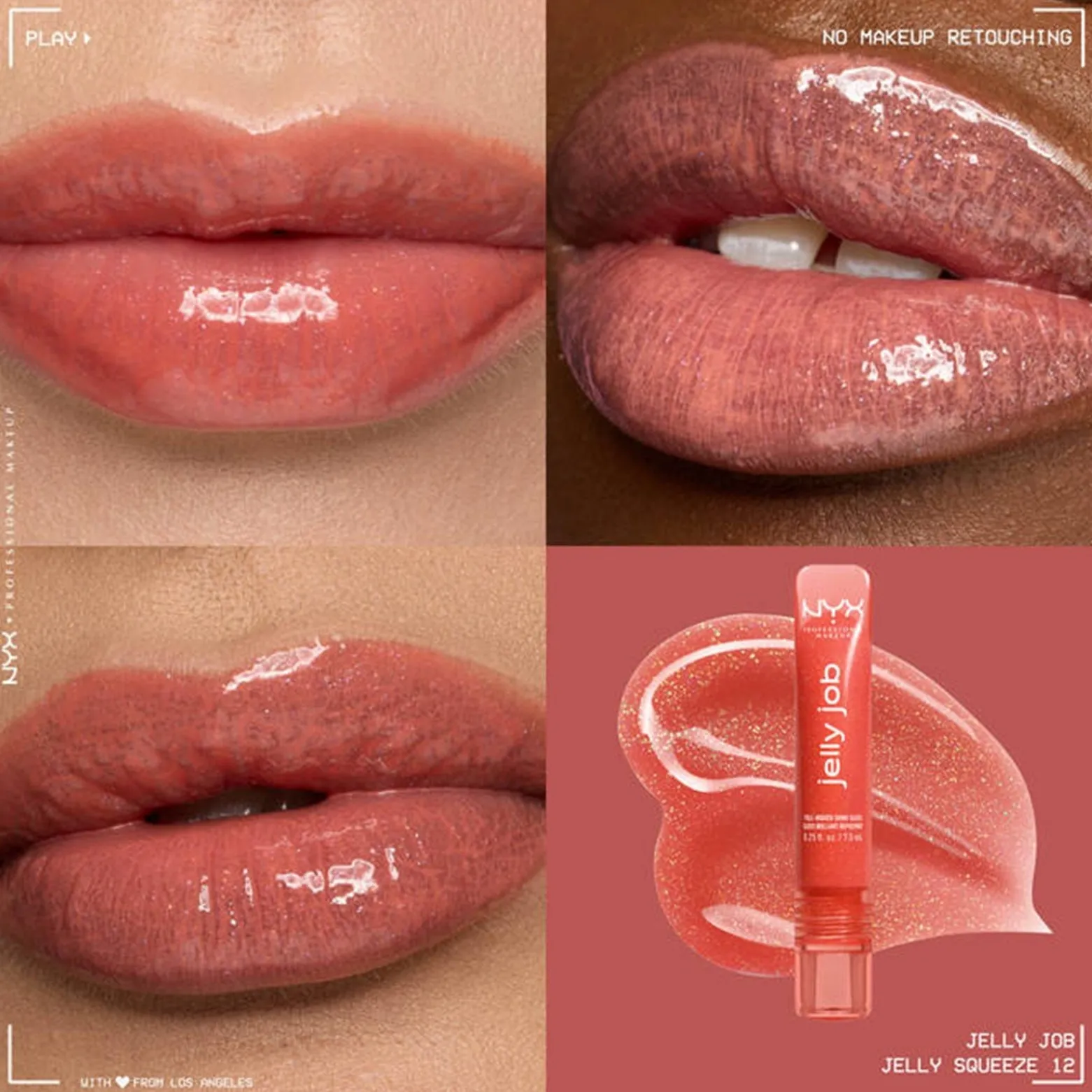 NYX Pro Makeup Jelly Job Full-Bodied Shine Gloss Jelly Squeeze 7.5ml (0.25floz)