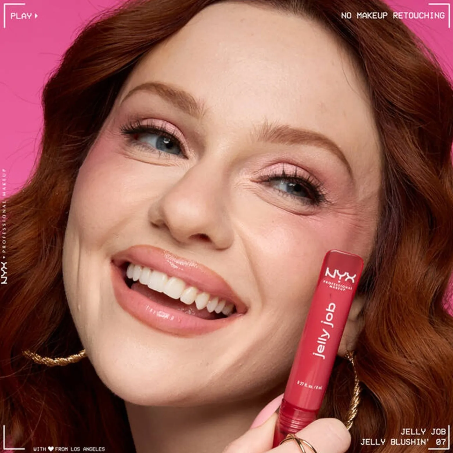 NYX Pro Makeup Jelly Job Full-Bodied Shine Gloss Jelly Blushin' 7.5ml (0.25floz)
