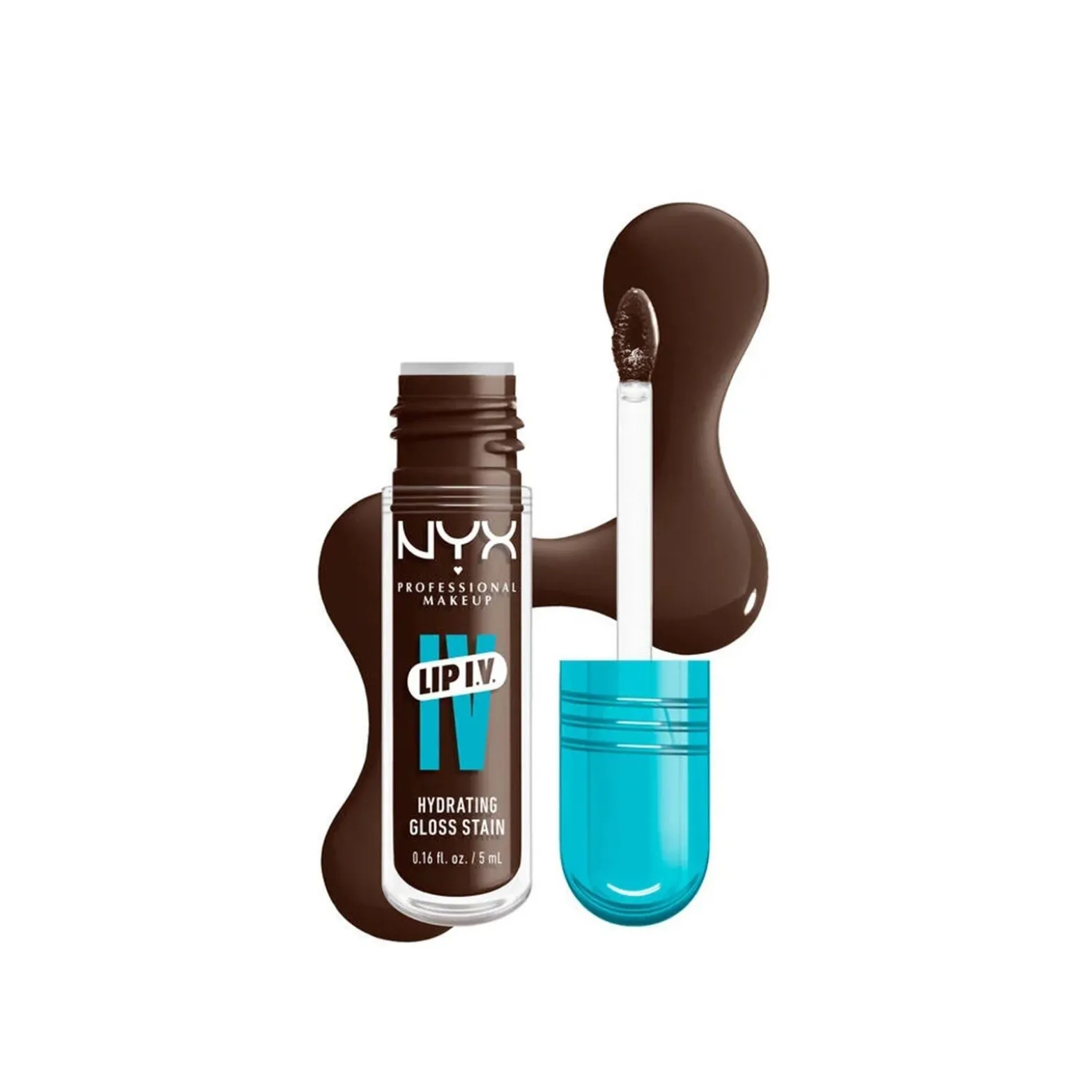 NYX Pro Makeup Lip I.V. Hydrating Gloss Serum 06 Espresso Soak 5ml (0.16floz)