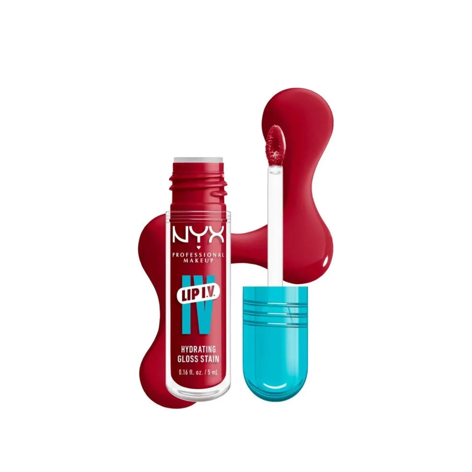 NYX Pro Makeup Lip I.V. Hydrating Gloss Serum 11 Red-Y. Set. Wet! 5ml (0.16floz)