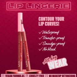 NYX Pro Makeup Lip Lingerie Lip Liner Stain 10 Up All Night 1ml (0.03floz)