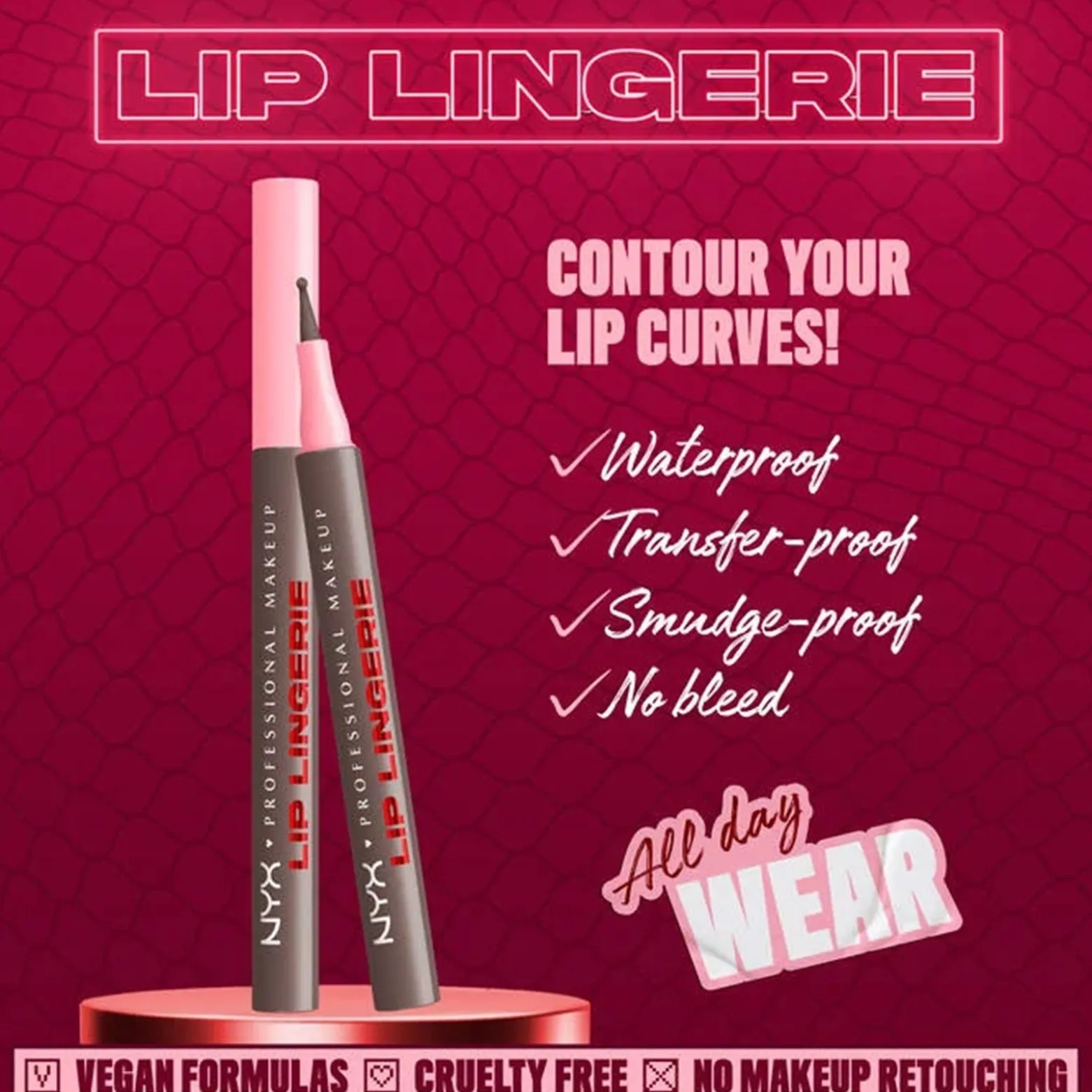 NYX Pro Makeup Lip Lingerie Lip Liner Stain Wild Side 1ml (0.03floz)