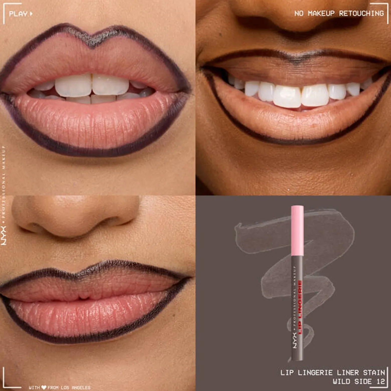 NYX Pro Makeup Lip Lingerie Lip Liner Stain Wild Side 1ml (0.03floz)