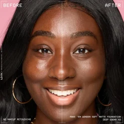 NYX Pro Makeup Make'em Wonder Soft Matte Buildable Foundation 43 Deep Ebony 30ml (1.01floz)