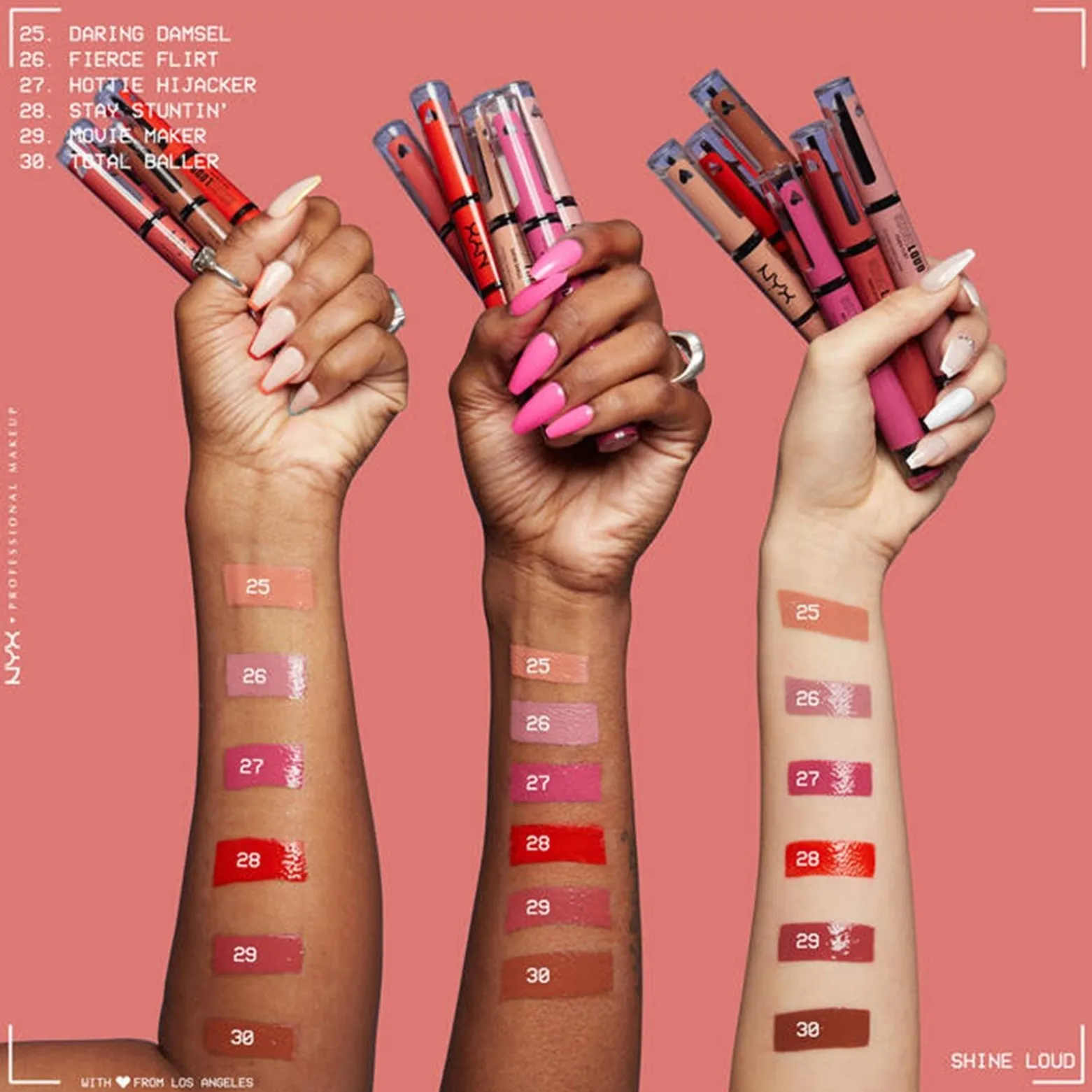 NYX Pro Makeup Shine Loud High Shine Lip Color 27 Hottie Hijacker 6.8ml (0.23floz)