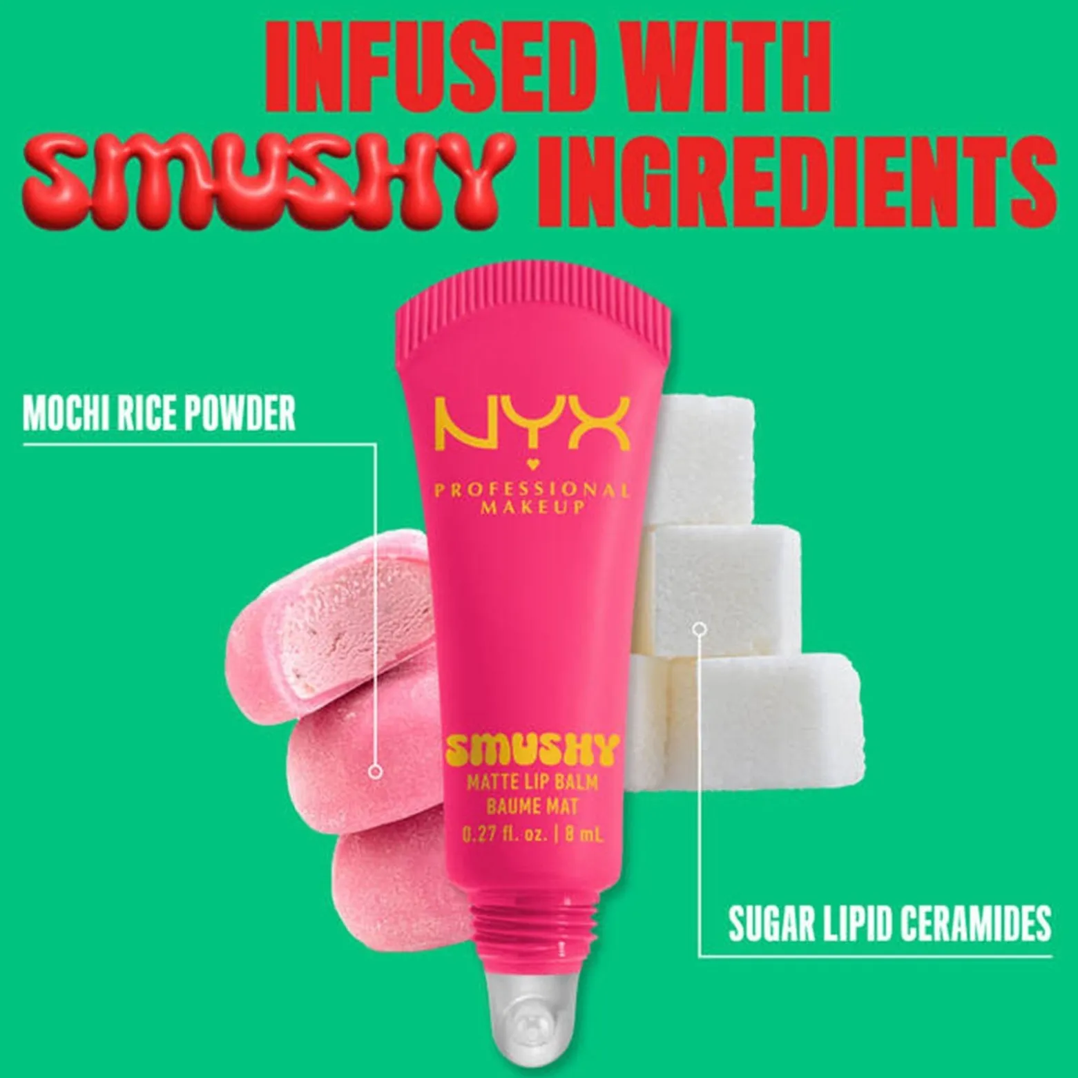 NYX Pro Makeup Smushy Matte Lip Balm Sweet Smack 8ml (0.27floz)