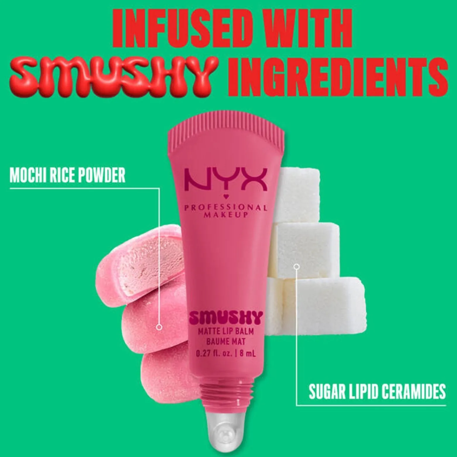NYX Pro Makeup Smushy Matte Lip Balm Swipe Sesh 8ml (0.27floz)