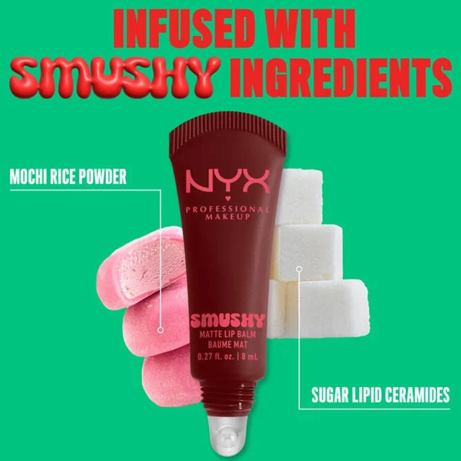 NYX Pro Makeup Smushy Matte Lip Balm Smudge Fudge 8ml (0.27floz)