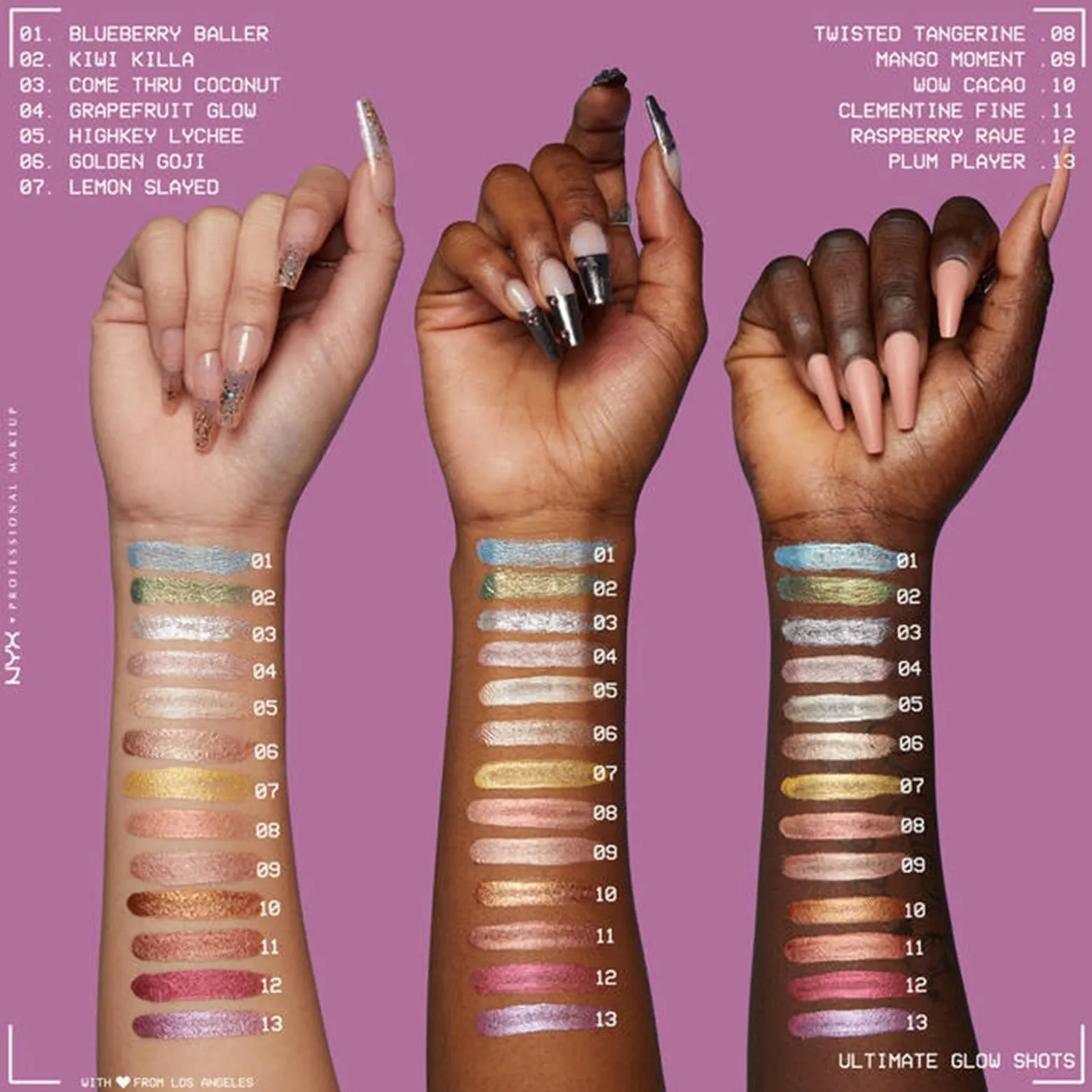 NYX Pro Makeup Ultimate Glow Shots Liquid Eyeshadow 03 Come Thru Coconut 7.5ml (0.25floz)