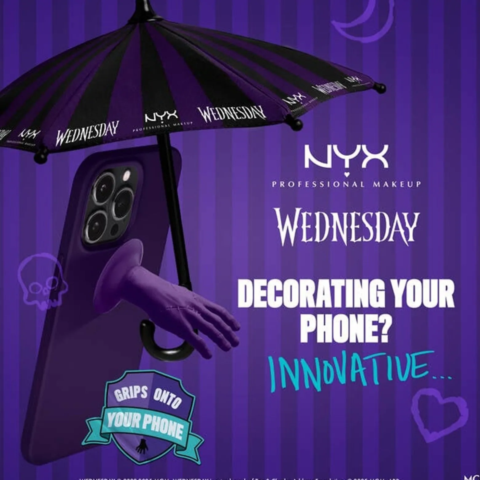 NYX Pro Makeup Wednesday Phone Umbrella
