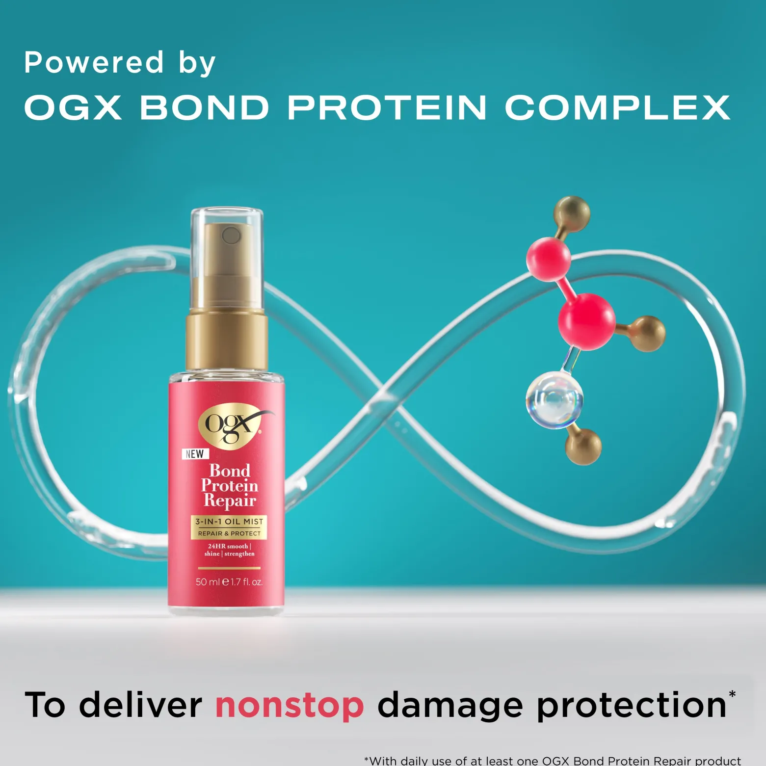 OGX Bond Protein Repair 3-In-1 Oil Mist 50ml (1.7floz)