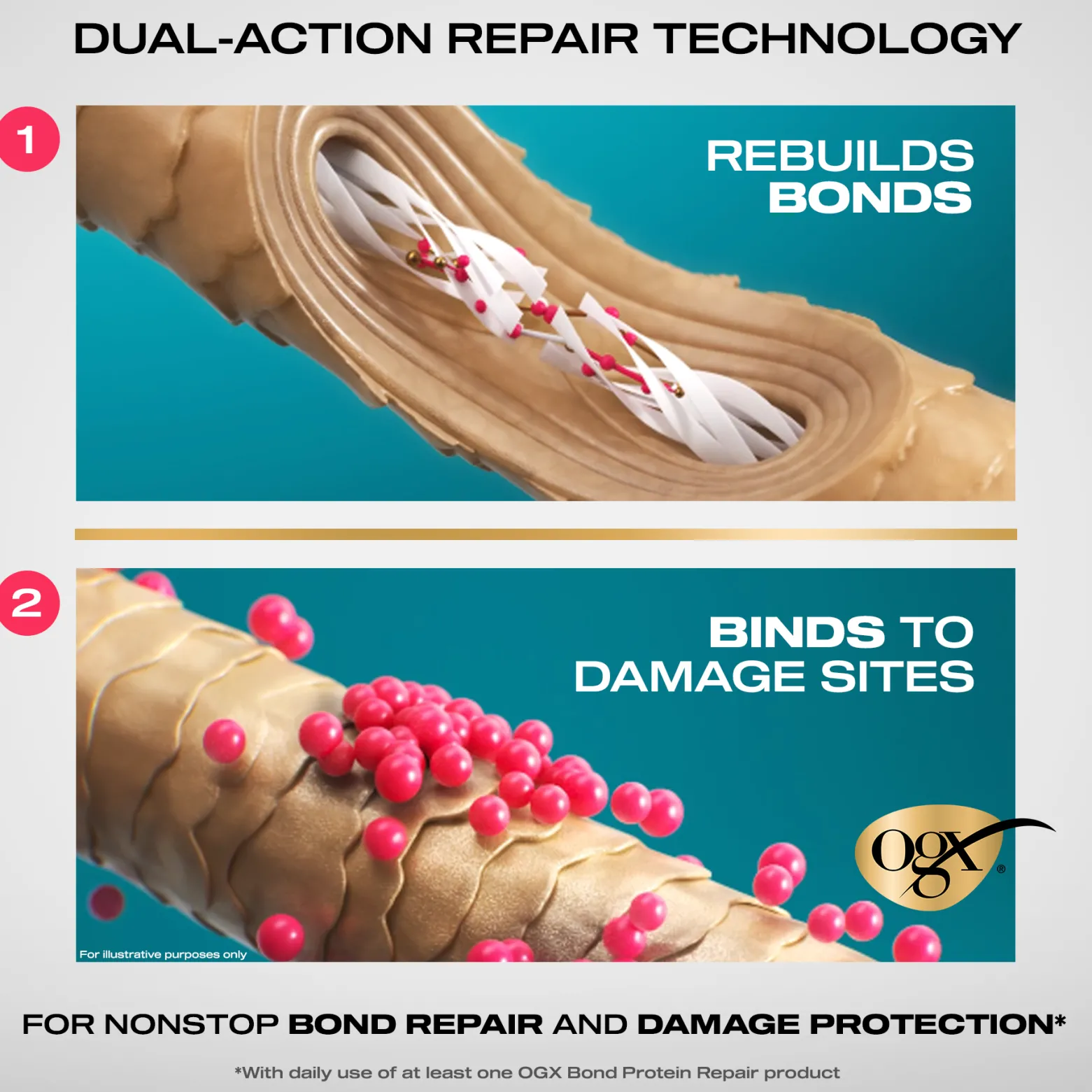 OGX Bond Protein Repair Sealing Serum 50ml (1.7floz)
