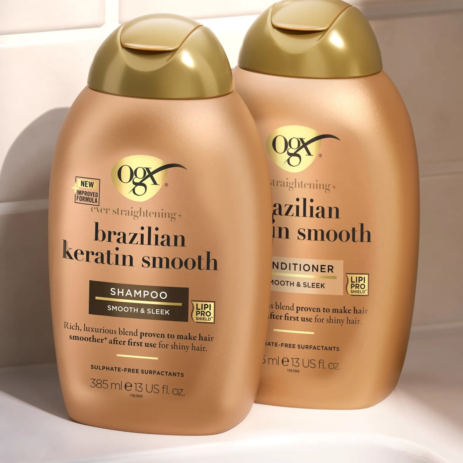 OGX Ever Straightening + Brazilian Keratin Smooth Conditioner 385ml (13 fl oz)