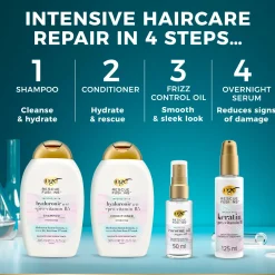 OGX Rescue Fusions Hyaluronic Acid + Pro-Vitamin B5 Shampoo 385ml (13floz)