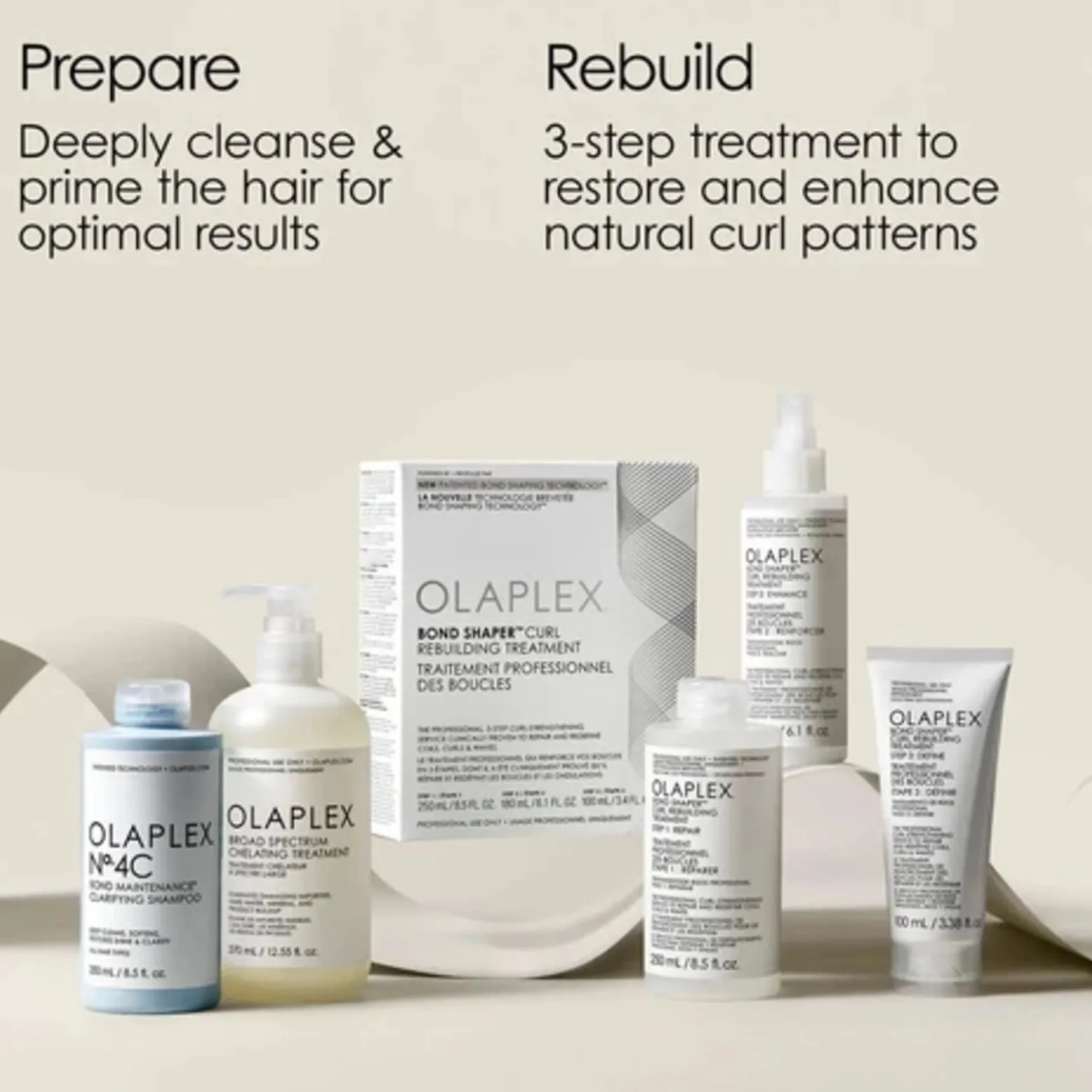 OLAPLEX Bond Shaper Curl Rebuilding Treatment Set