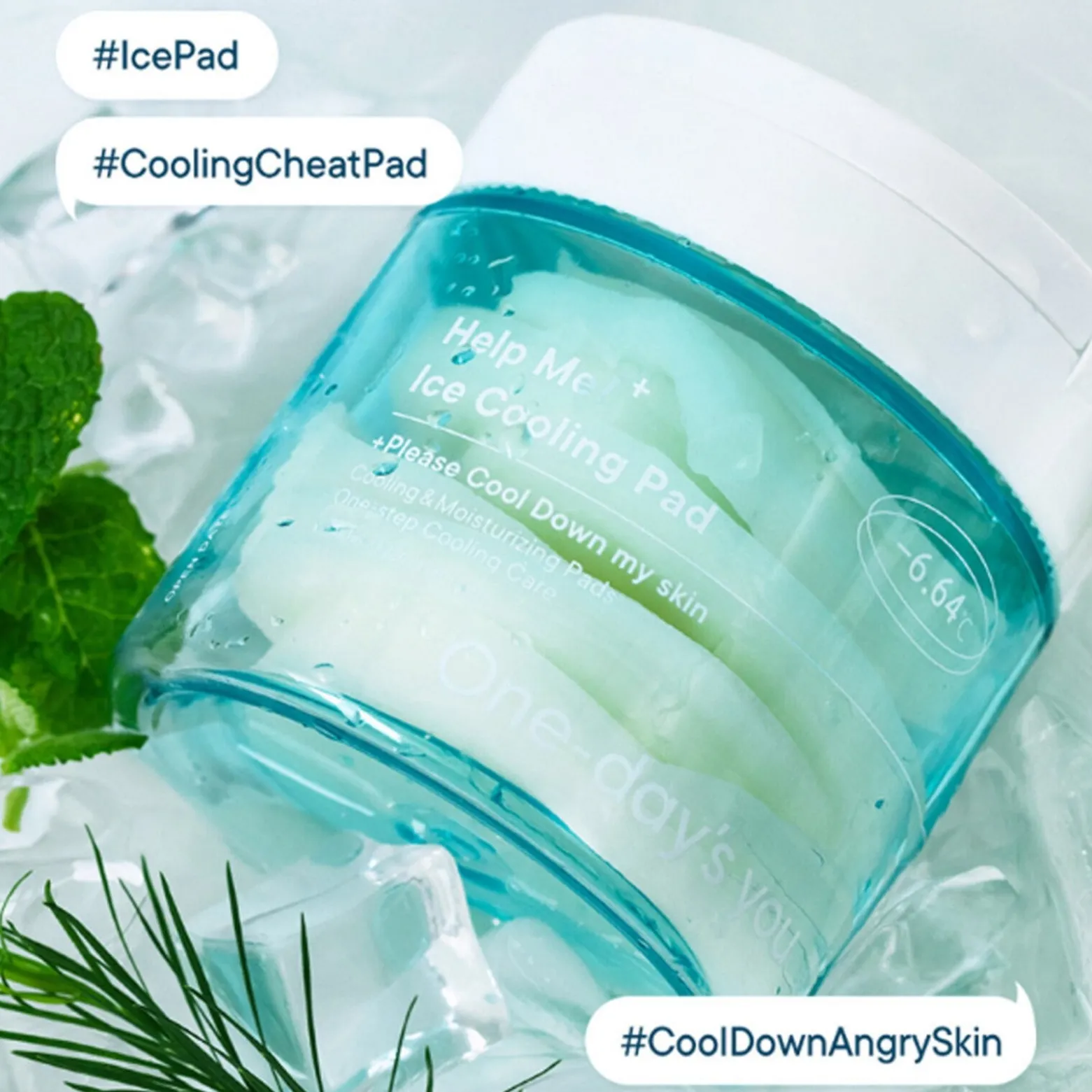 One-day's you Help Me! Ice Cooling Pad x80 (3.71floz)