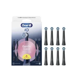 Oral-B iO Gentle Care Replacement Head Electric Toothbrush Black x8