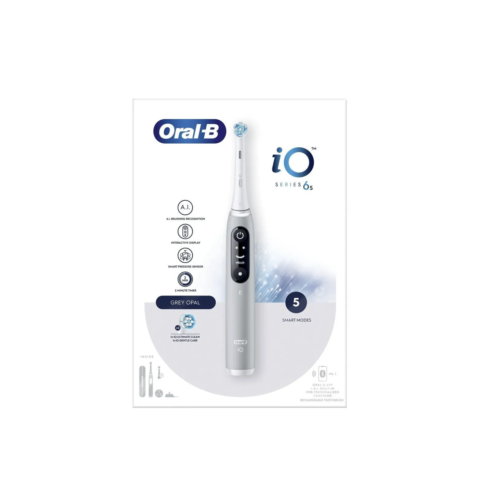 Oral-B iO™ Series 6s Grey Opal Electric Toothbrush