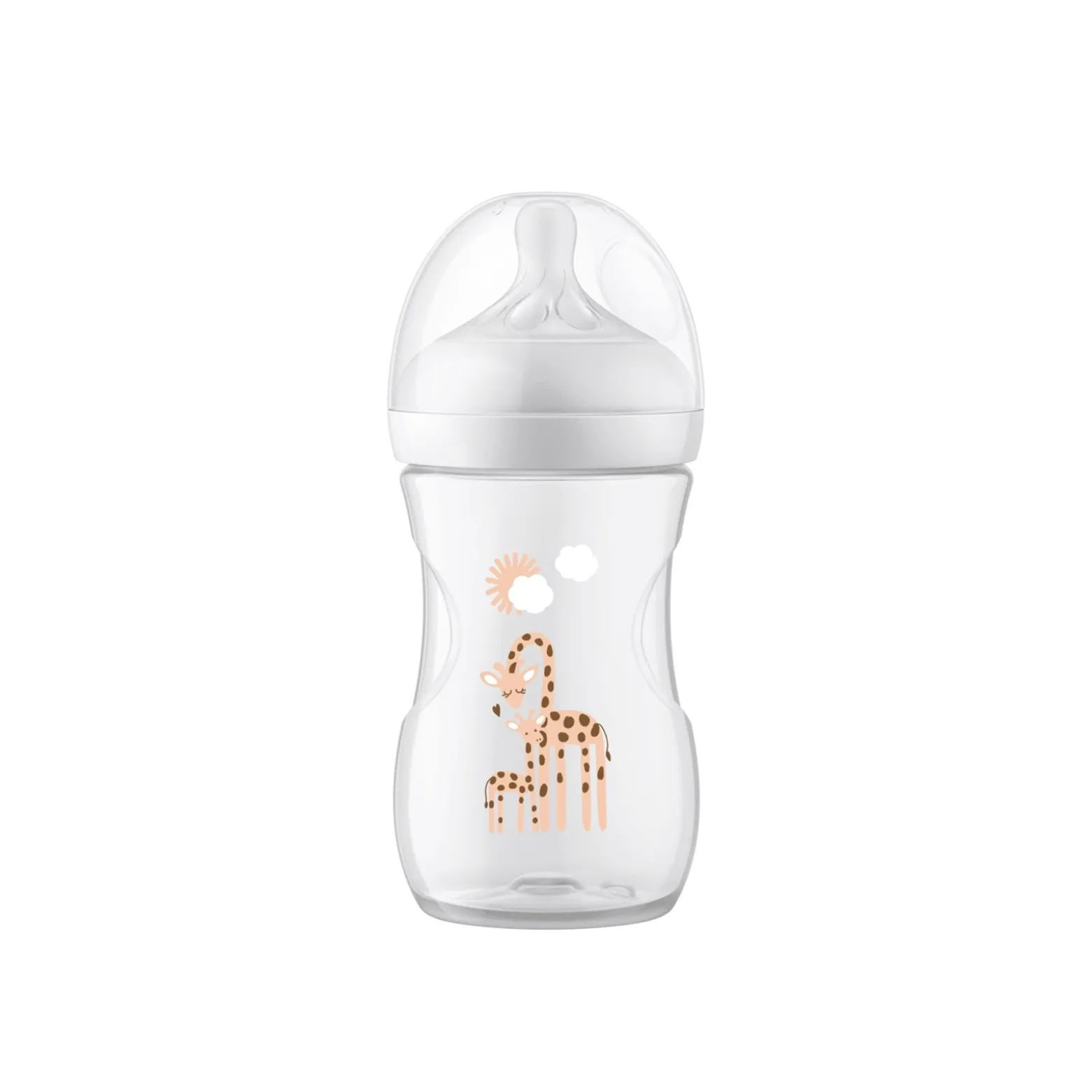 Philips Avent Natural Response Baby Plastic Bottle 1m+ Giraffe 260ml (9 oz)