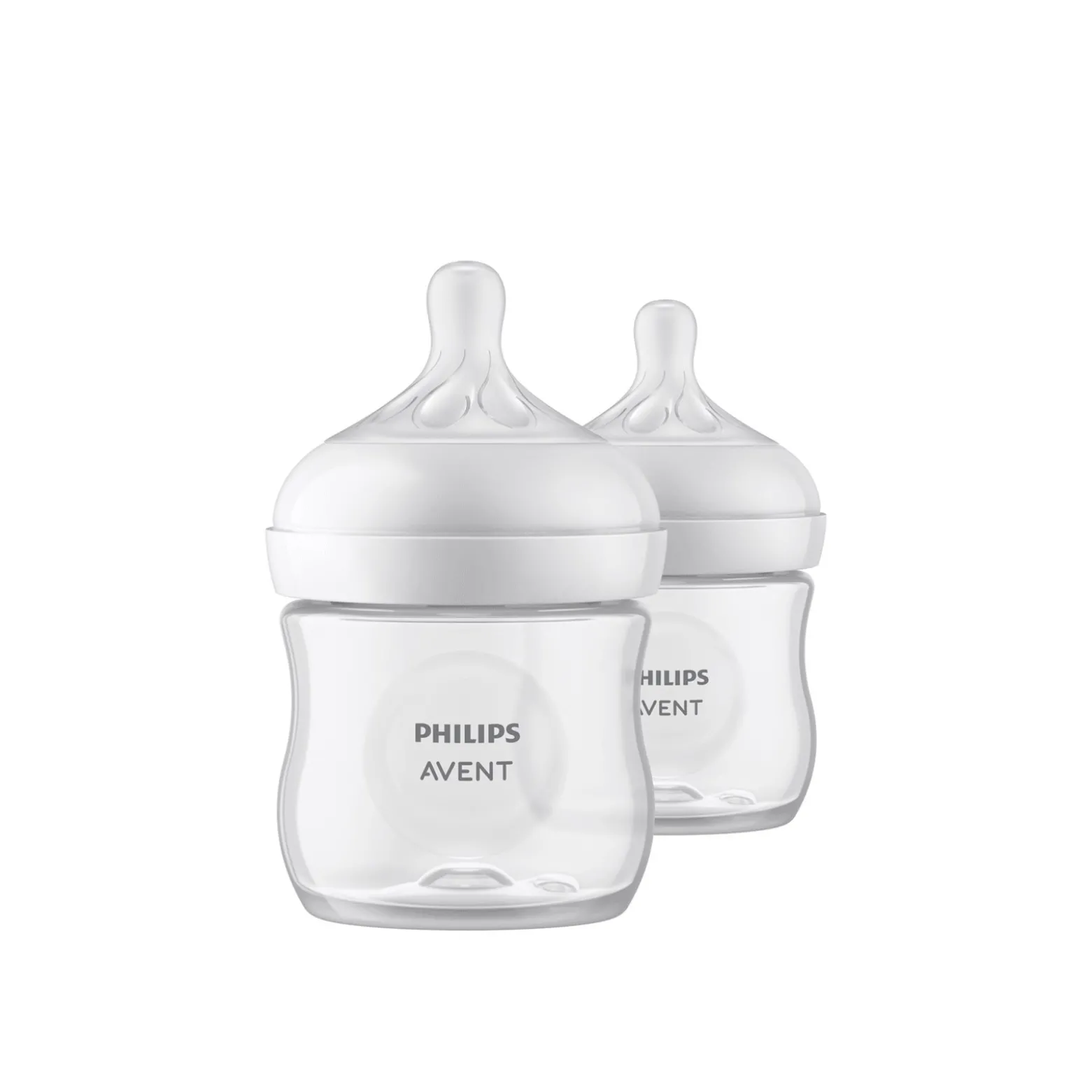 Philips Avent Natural Response Baby Plastic Bottle 0m+ 125ml x2 (4 oz x2)