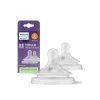 Philips Avent Natural Response Baby Bottle Silicone Nipple Flow 3 Medium x2