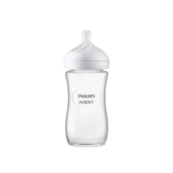 Philips Avent Natural Response Pure Glass Baby Bottle 3-6m 240ml (8.0 oz)