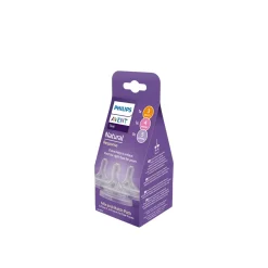 Philips Avent Natural Response Baby Bottle Silicone Nipple Flow 3/4/5 x3