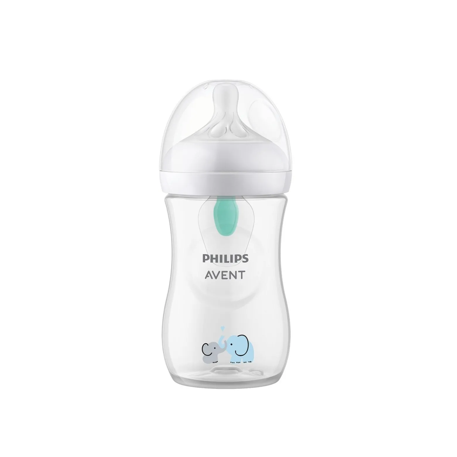 Philips Avent Natural Response AirFree Vent Baby Plastic Bottle 3-6m Elephant 260ml (9 oz)