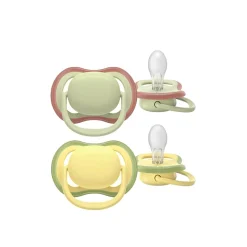 Philips Avent Ultra Air Pacifier 18m+ Green/Yellow x2