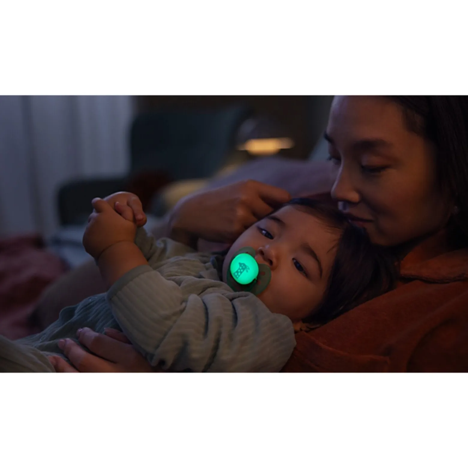 Philips Avent Ultra Soft Nighttime Pacifier 6-18m Girl x2
