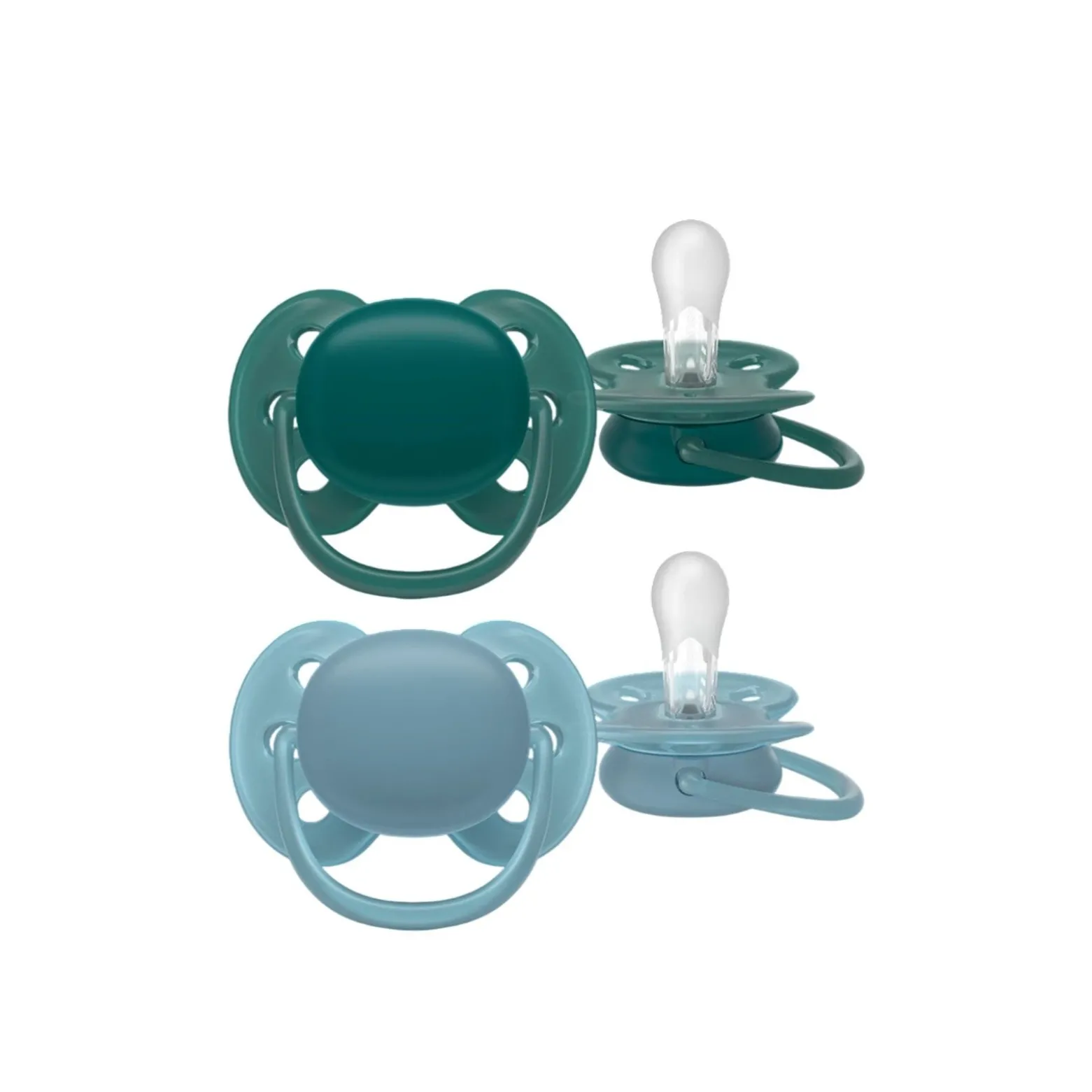 Philips Avent Ultra Soft Pacifier 18m+ Green/Blue x2