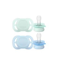 Philips Avent Ultra Start Pacifier 0-2m Green/Blue x2
