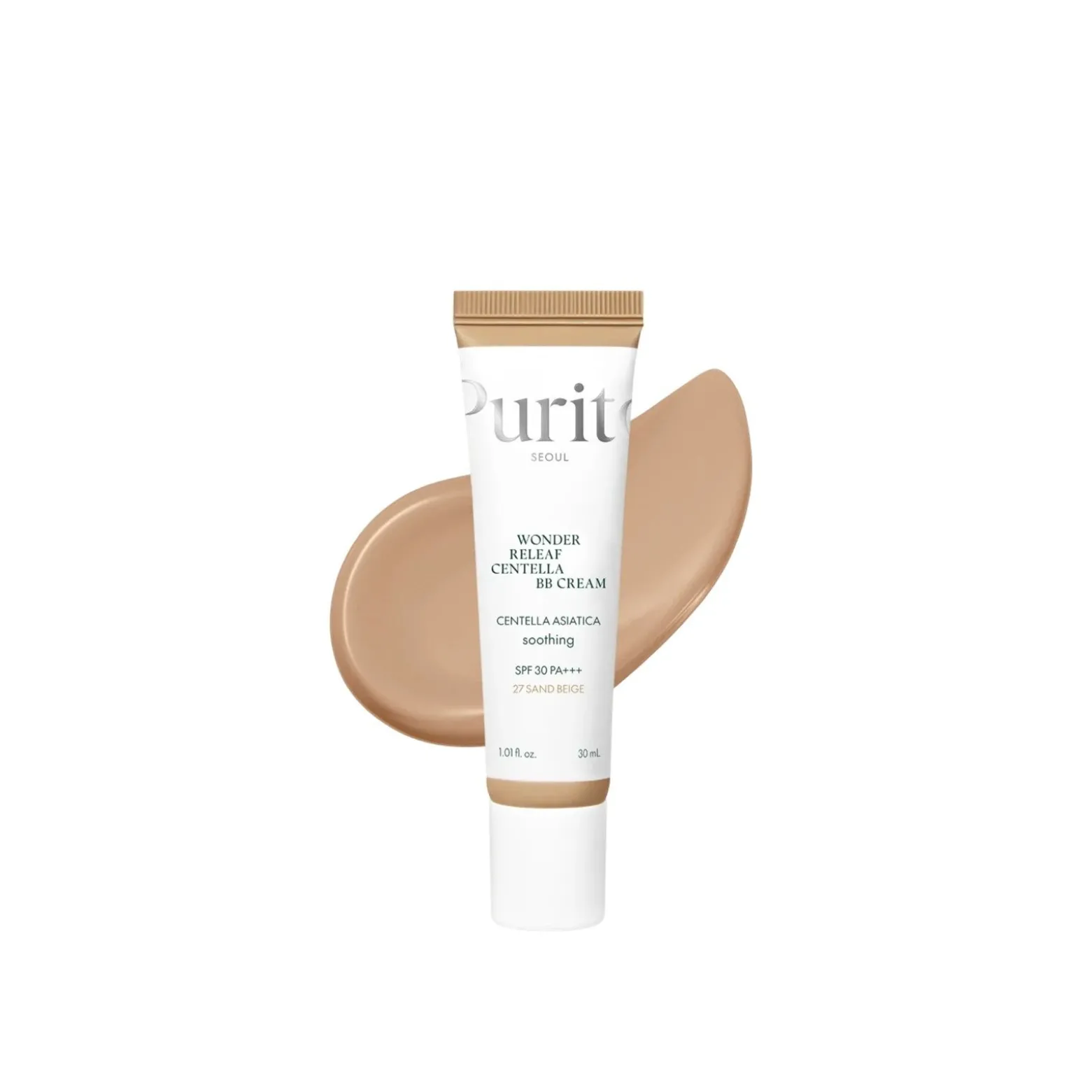 PURITO Wonder Releaf Centella BB Cream SPF30 27 Sand Beige 30ml (1.01floz)