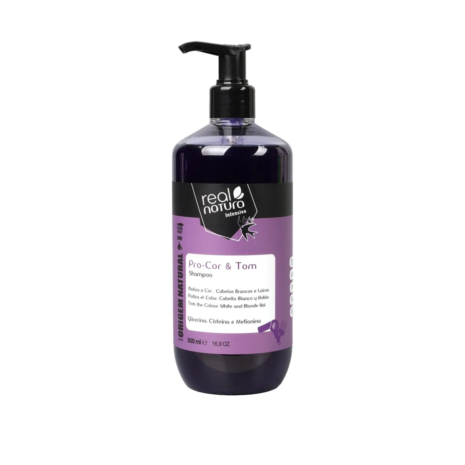 Real Natura Pro-Color & Tone Shampoo 500ml (16.9floz)