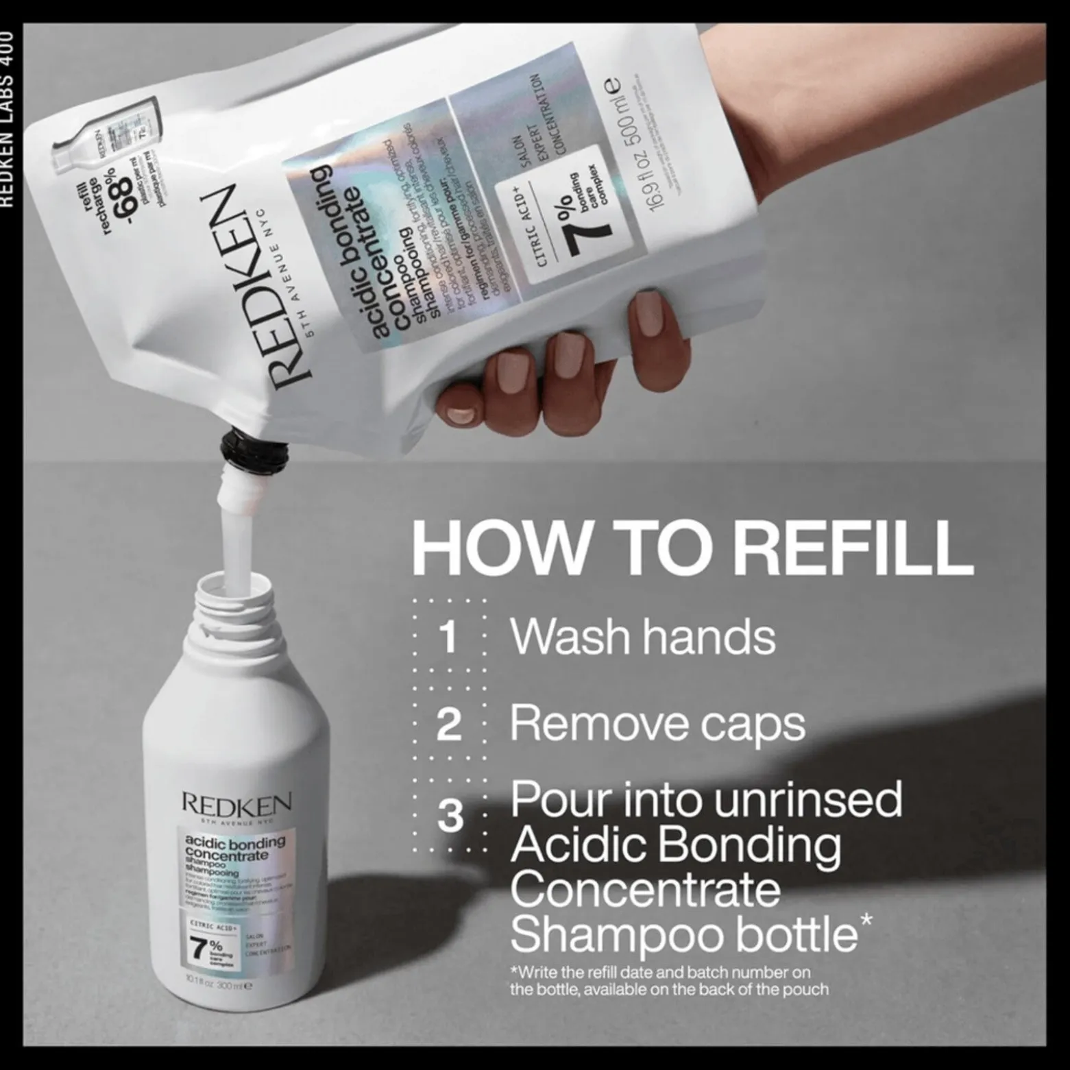 Redken Acidic Bonding Concentrate Shampoo Refill 500ml (16.9floz)